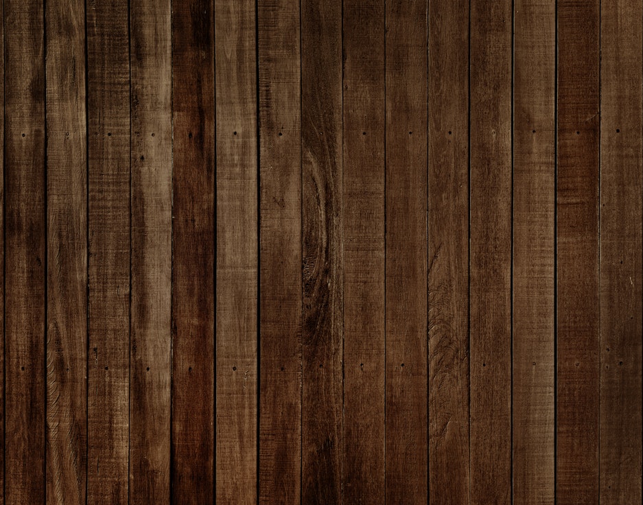 Wood Background, Green Leaf With Wood Image, #32881