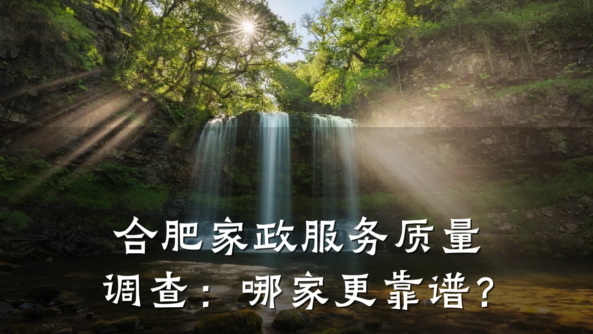 合肥家政服务质量调查:哪家更靠谱?