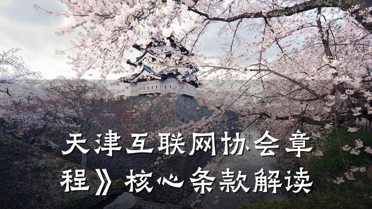 天津互联网协会章程》核心条款解读
