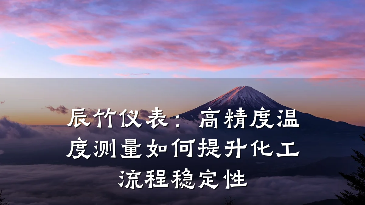 辰竹仪表:高精度温度测量如何提升化工流程稳定性
