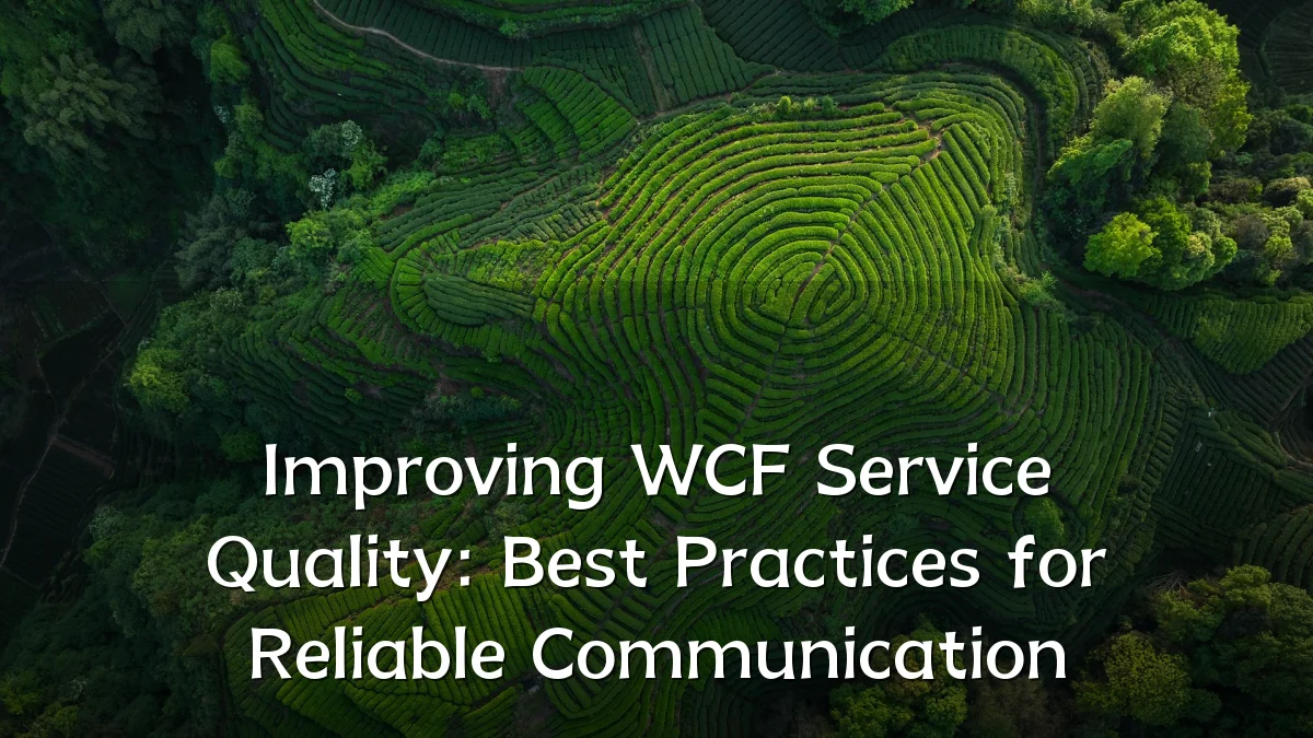 Improving WCF Service Quality: Best Practices for Reliable Communication