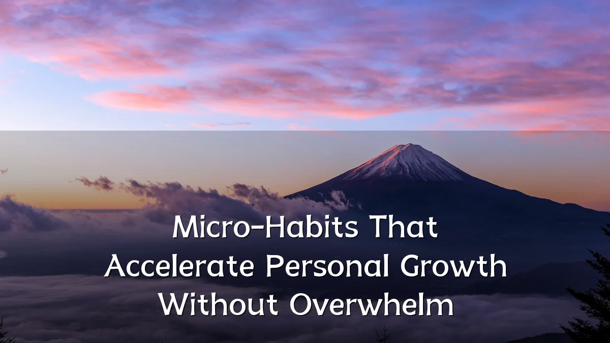Micro-Habits That Accelerate Personal Growth Without Overwhelm