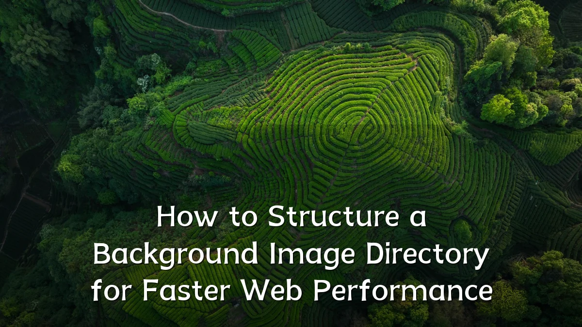 How to Structure a Background Image Directory for Faster Web Performance
