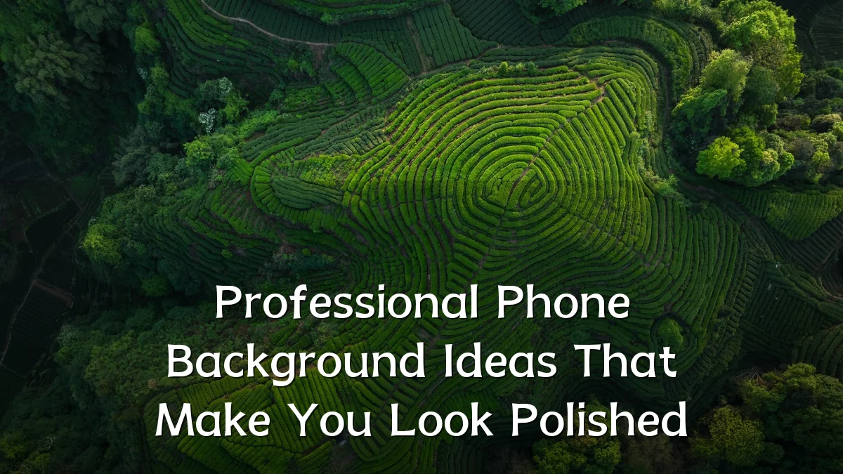 Professional Phone Background Ideas That Make You Look Polished