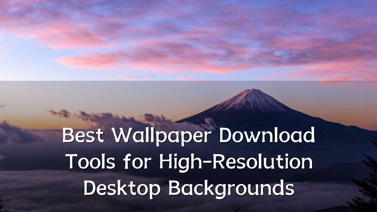 Best Wallpaper Download Tools for High-Resolution Desktop Backgrounds