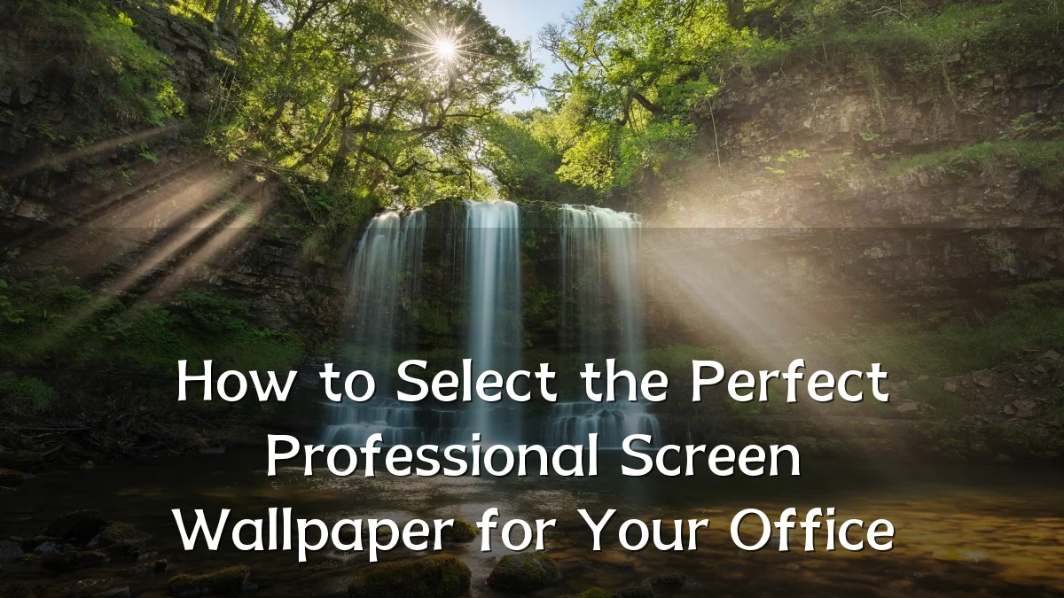 How to Select the Perfect Professional Screen Wallpaper for Your Office