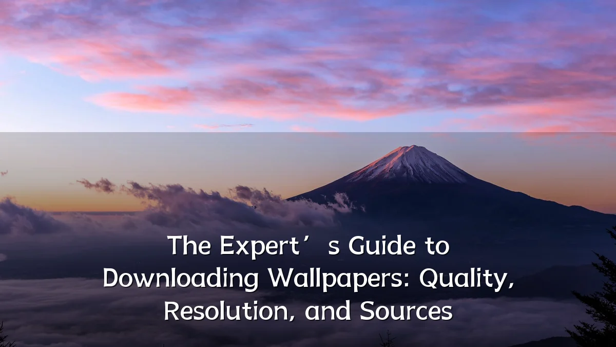 The Expert’s Guide to Downloading Wallpapers: Quality, Resolution, and Sources