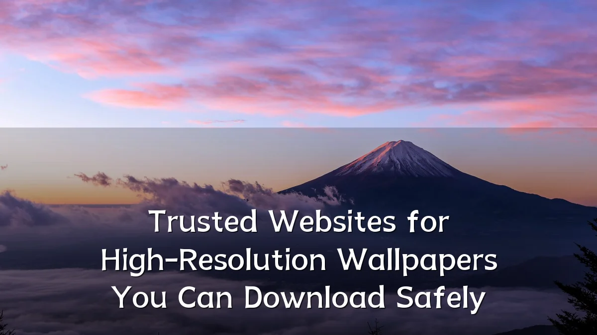 Trusted Websites for High-Resolution Wallpapers You Can Download Safely