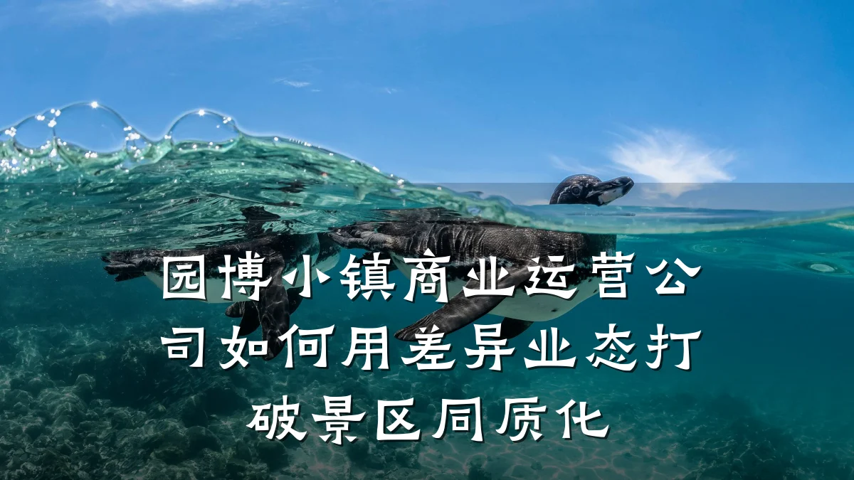 园博小镇商业运营公司如何用差异业态打破景区同质化