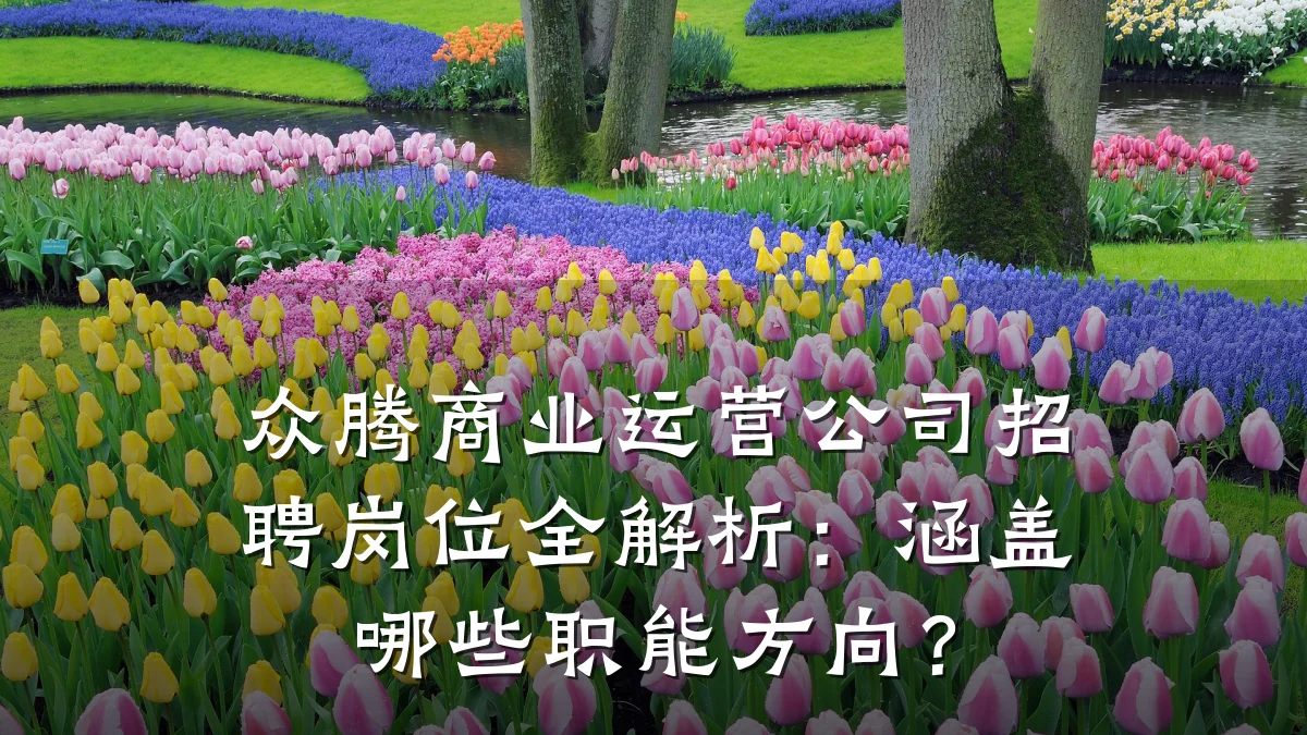 众腾商业运营公司招聘岗位全解析:涵盖哪些职能方向?