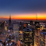 sunset at new york wallpaper