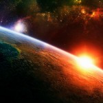 3d space scene wallpaper