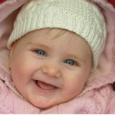 smile of cute baby