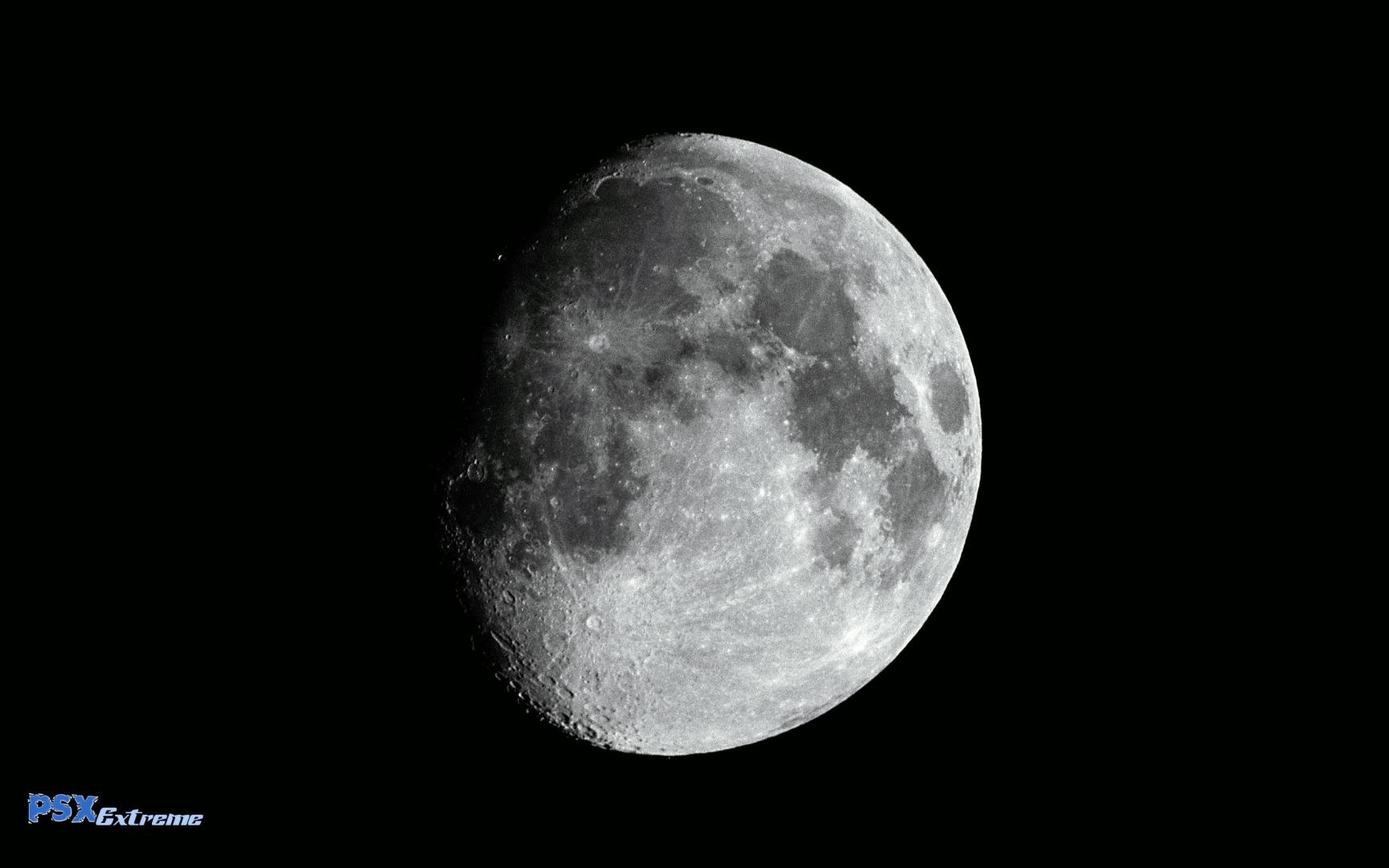 close scene of moon