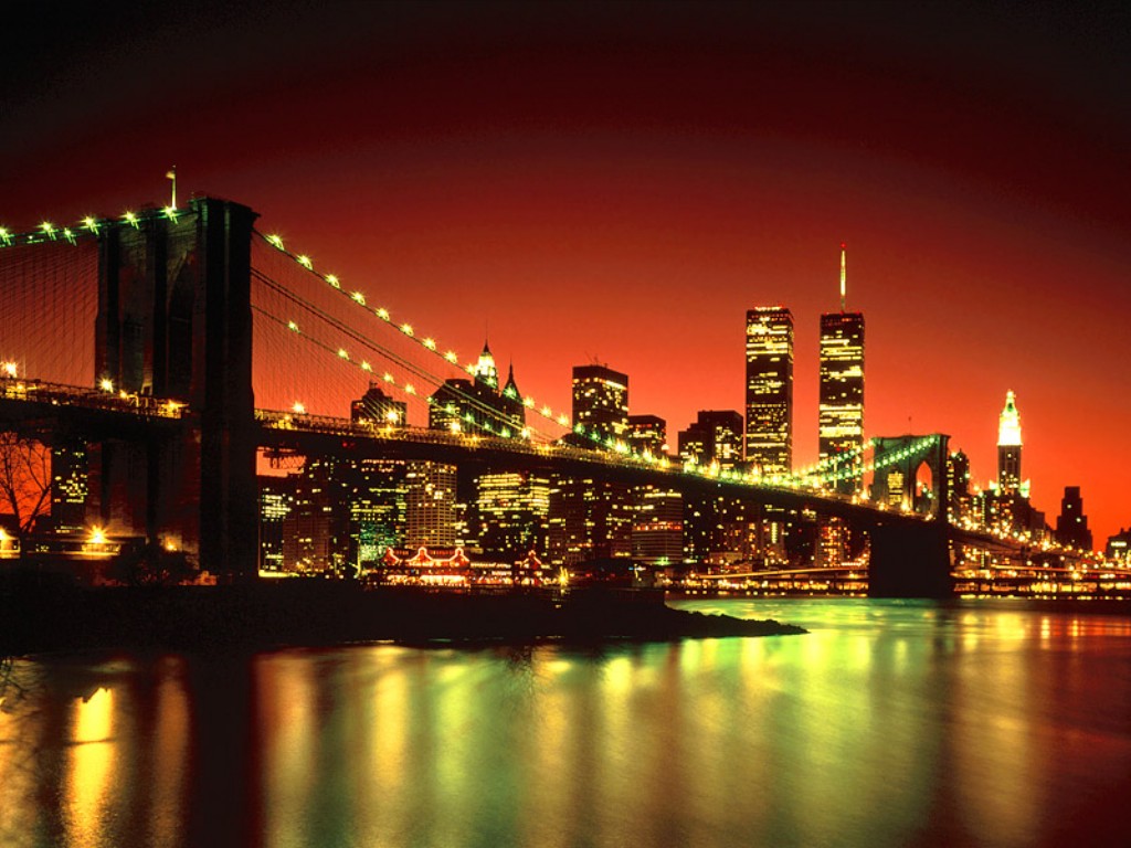 new york under lights wallpaper