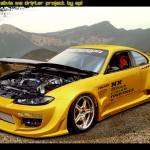 yellow nissan silvia picture