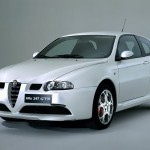 white alfa romeo car picture