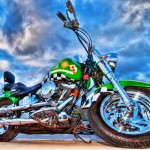 green bike wallpaper