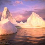 sunset iceberg picture