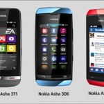 three nokia asha 311 picture