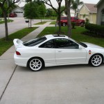 White Acura Integra Wallpaper