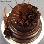 brown birthday cake picture