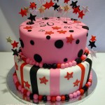 pink birthday cake picture