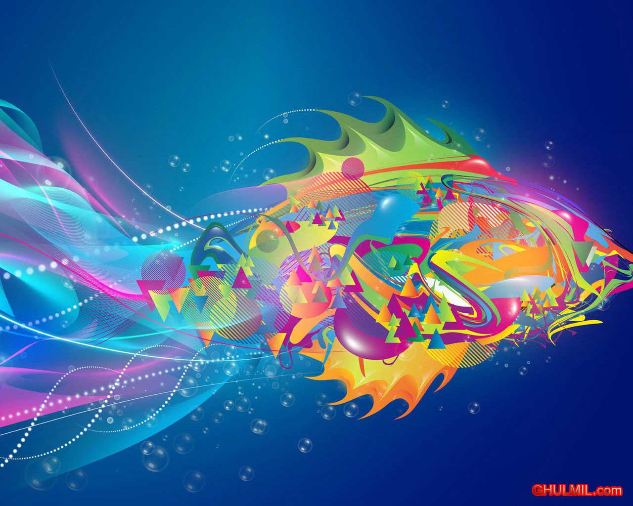 free download colorful fish wallpaper