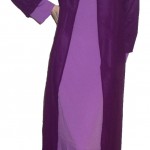 black and purple abaya