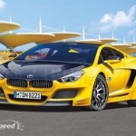 yellow bmw car picture
