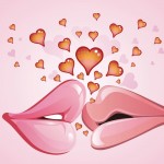 kiss 3d love wallpaper