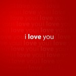 red i love you wallpaper