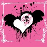 pink emo love wallpaper