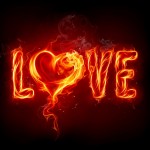 black hd love wallpaper