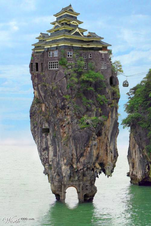 top picture of strange house