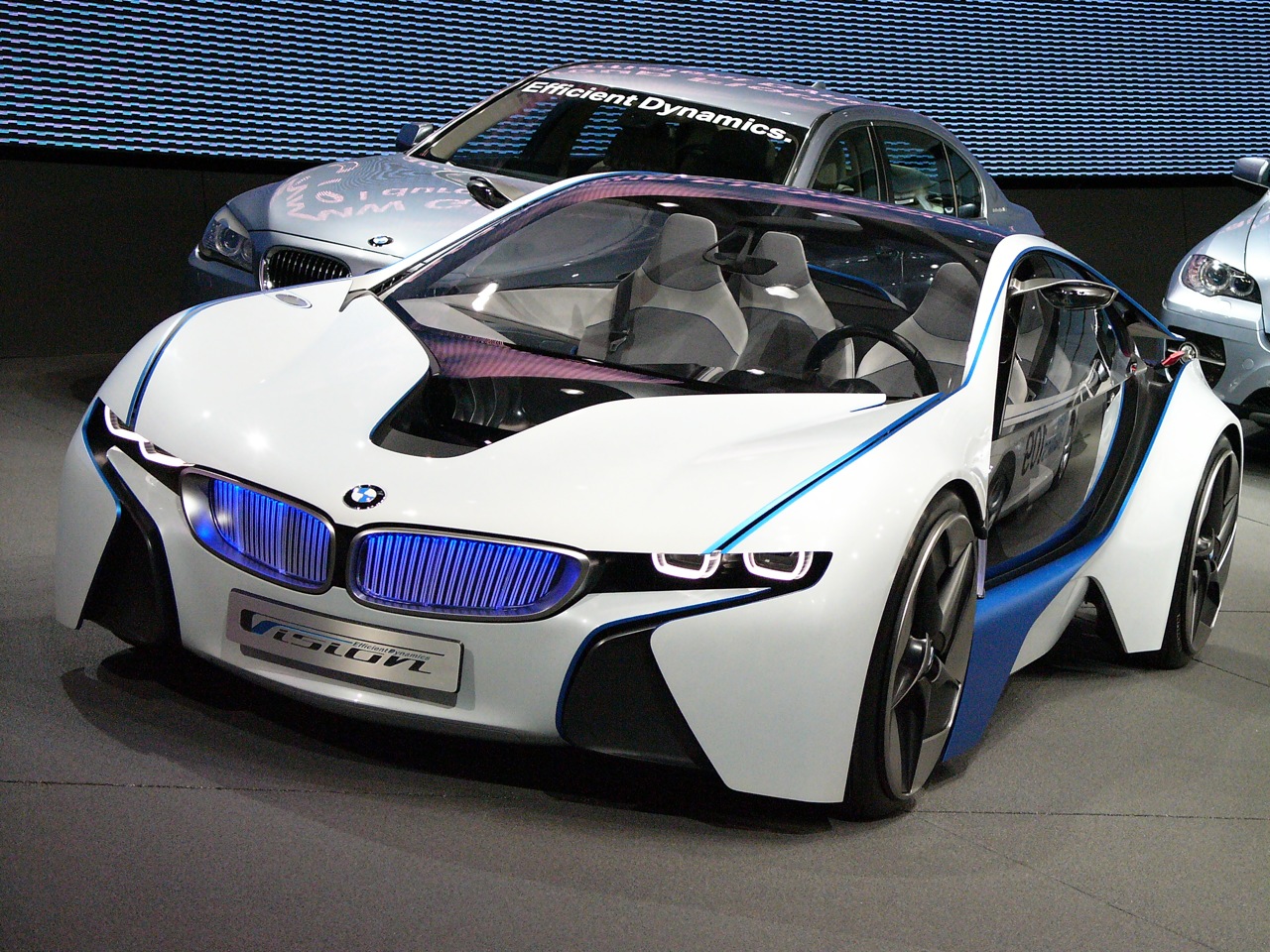 white new bmw cars