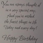 vector picture of birthday saying