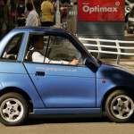 blue small car picture