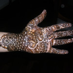 abstract mehndi design for hands