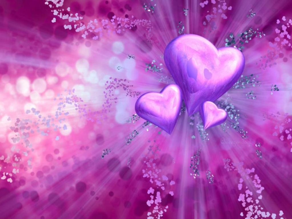 pink wallpaper of heart