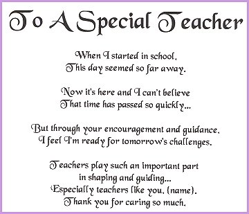 best teachers day poems