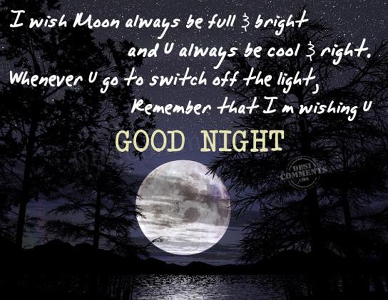 vector good night quote image