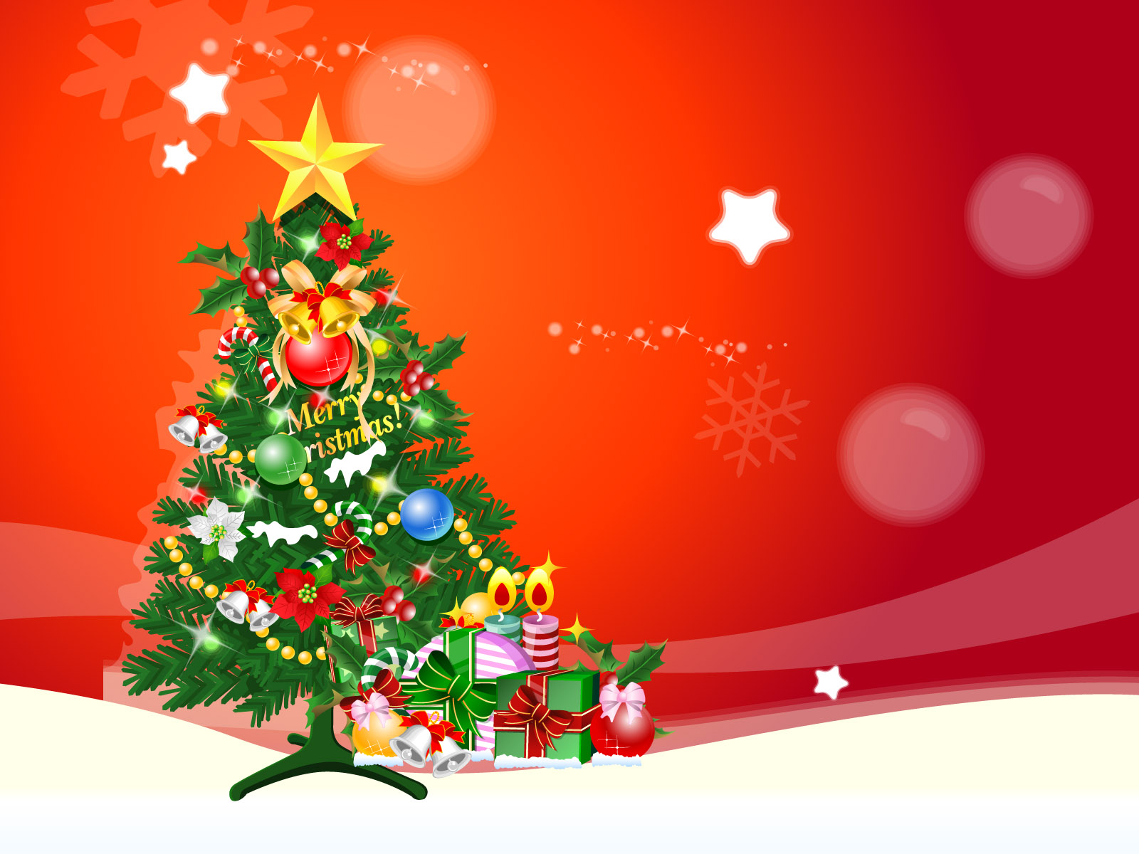 red latest christmas wallpapers