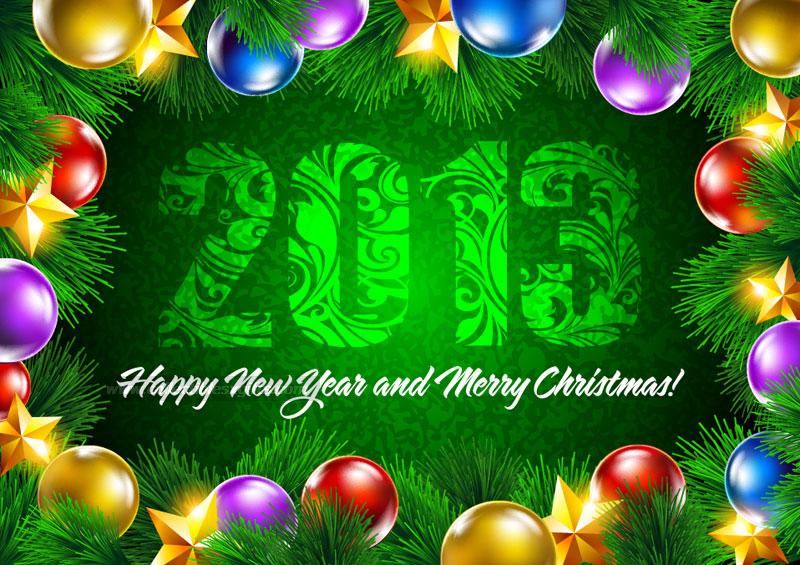 green greetings for happy new year