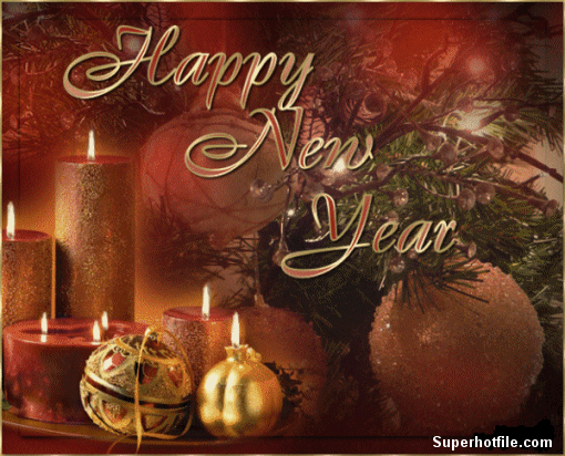 fractal new year animated ecards