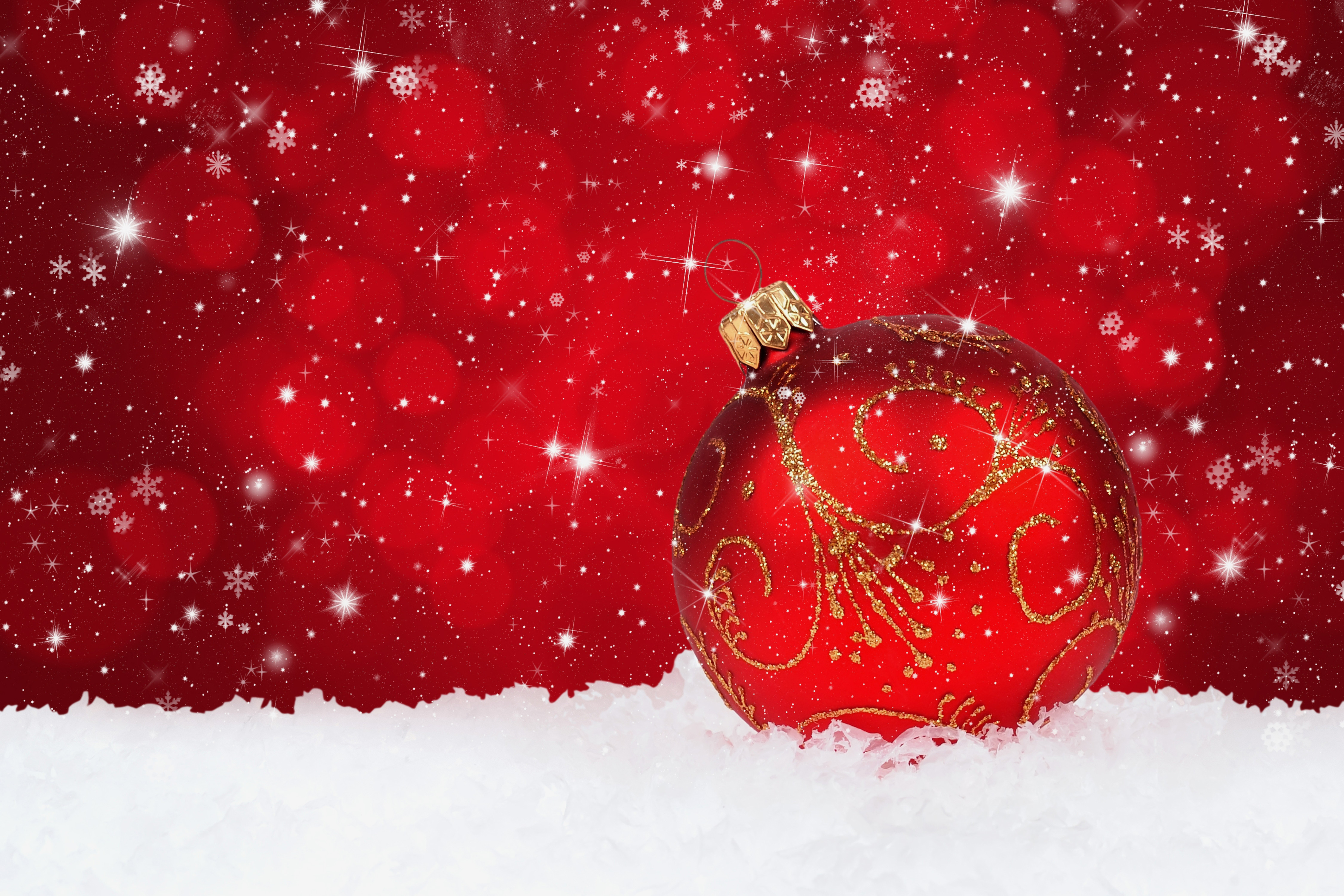 full hd red snowy christmas backgrounds image