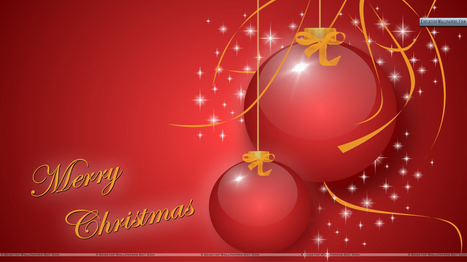 awesome merry christmas red wallpaper