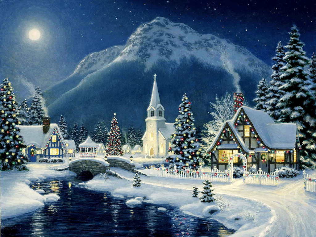 christmas village mountain