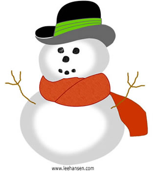 wonderful snowman image