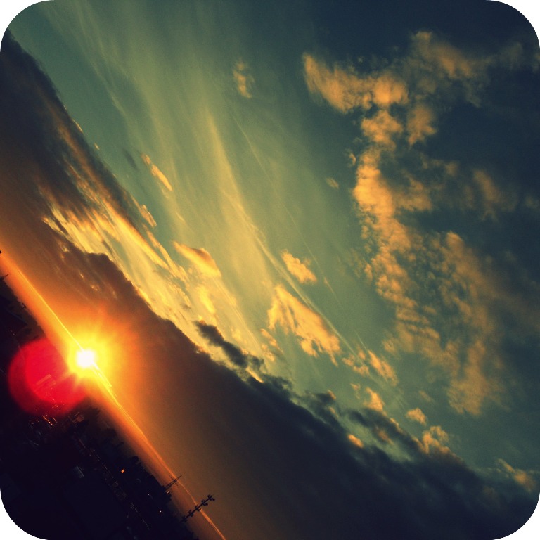 full hd vintage sunset